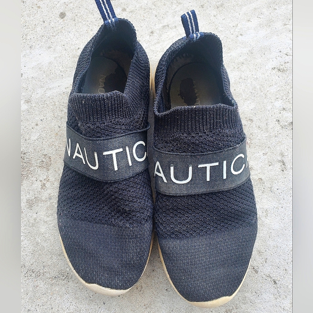 Nautica Black Slip-On Shoes